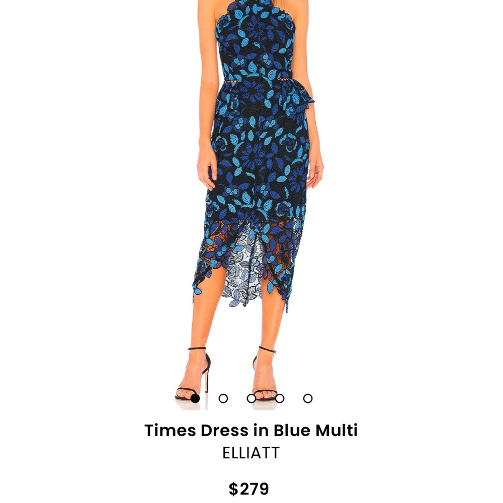 Elliatt Times Dress in Blue Multi